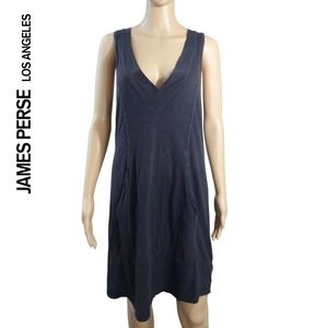 James Perse | Sleeveless Dress with Front Pocket | Women's Size 1